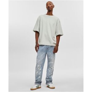 Mode Of One Mens Relaxed-Fit Textured Basic T-Shirt, NWT